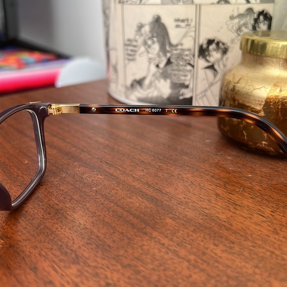 Coach Purple frame with Dark tortoise Glasses - Picture 3 of 5